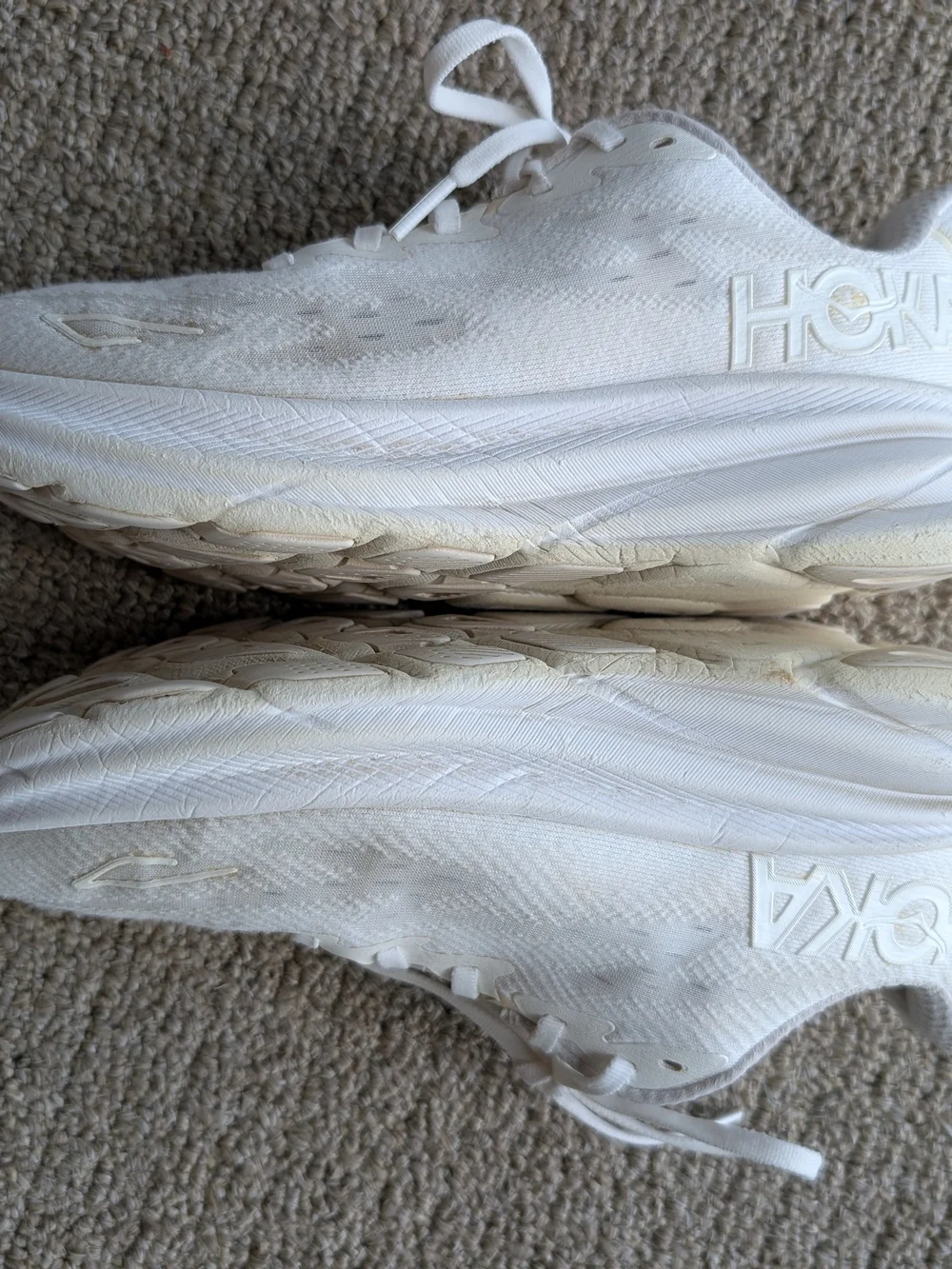 Hoka One One Women’s White Athletic Running Shoes